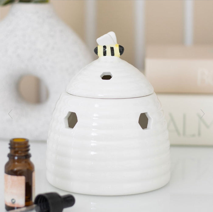 Whimsical White Beehive Oil Burner