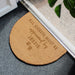Personalised Approved By The Pet Half Moon Coir Doormat