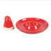 Red Santa Hat Shaped Chip and Dip Serving Dish