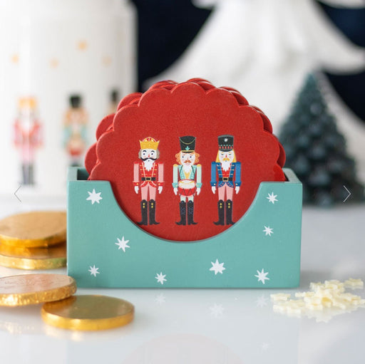 Nutcracker Christmas Coaster Set