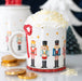 Nutcracker Print Christmas Mug with Bow