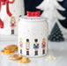 Nutcracker Christmas Storage Jar with Bow
