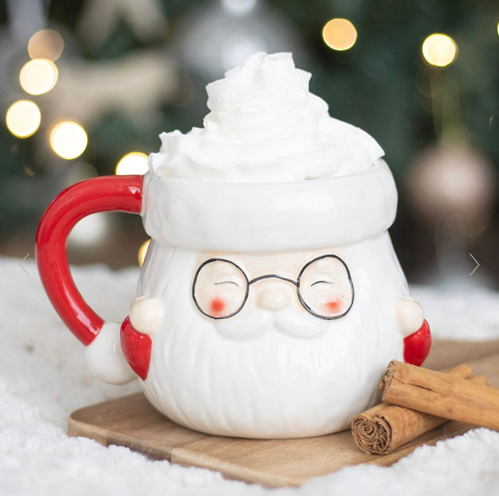 Novelty Santa Claus Shaped Mug