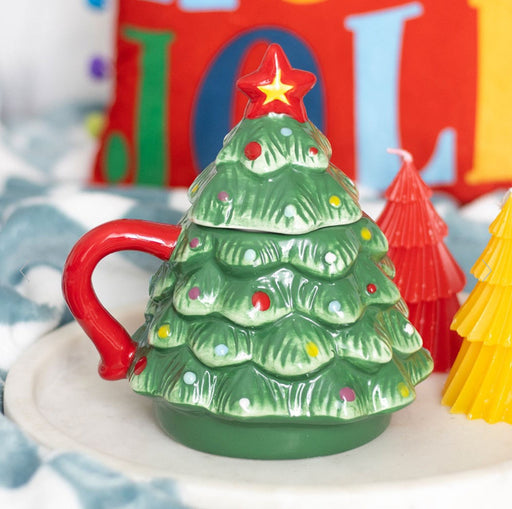 Nostalgic Christmas Tree Shaped Novelty Mug