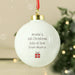 Personalised My 1st Christmas 2025 Teddy Bear Bauble