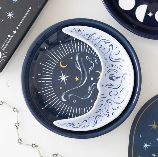 Blue Moon Stacking Trinket Dish - Celestial Decor