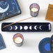 Blue Moon Phase Ceramic Incense Ash Catcher - Celestial Decor