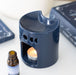 Blue Crescent Moon Oil Burner - Celestial Decor
