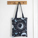 Blue Moon Print Celestial Tote Bag