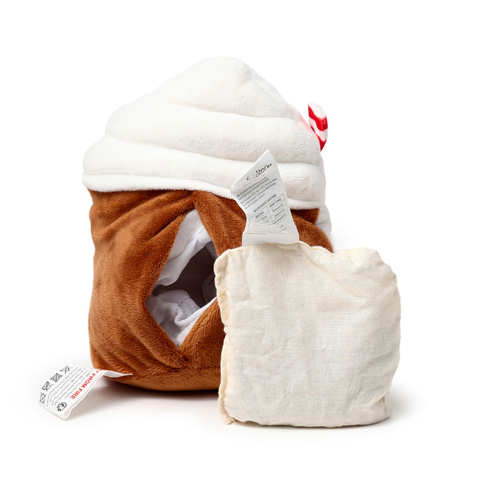 Spiced Latte Foodiemals Microwavable Plush Lavender Heat Pack