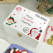 Personalised Santa & Elf White Christmas Eve Box