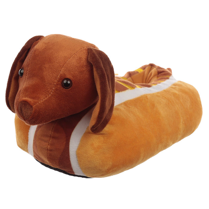 Fast Food Sausage Dog Slippers