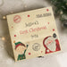 Personalised Santa & Elf Wooden Christmas Eve Box