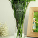 Personalised 65th Birthday Botanical Hand Cut Diamante Heart Vase