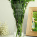 Personalised 70th Birthday Botanical Hand Cut Diamante Heart Vase