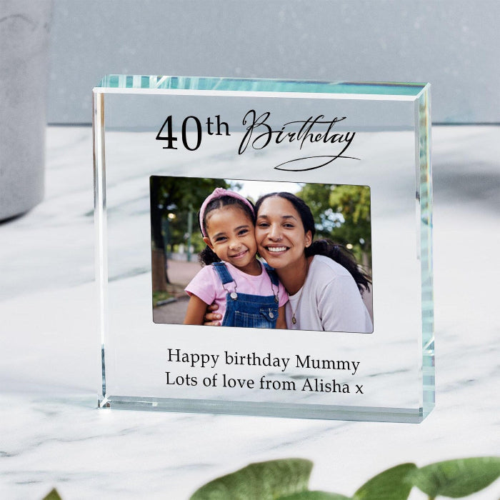 Birthday Photo Gift Plaque - Any Age