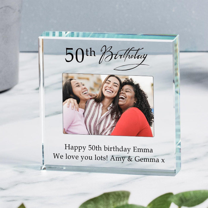 Birthday Photo Gift Plaque - Any Age