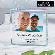Personalised Anniversary Photo Gift Plaque - Any Message