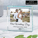 Bespoke Wedding Photo Glass Freestanding Keepsake