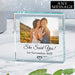 Bespoke Engagement Photo Glass Freestanding Keepsake