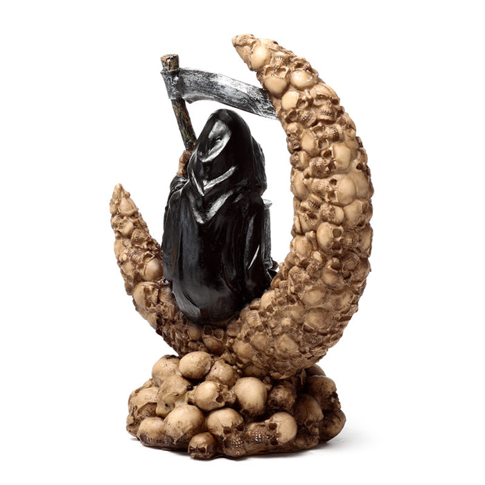 The Reaper of Death LED Moon of Skulls Ornament 
