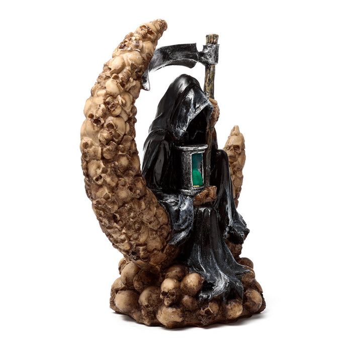 The Reaper of Death LED Moon of Skulls Ornament 