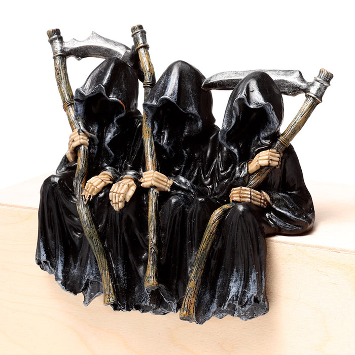 The Reaper of Death Seated on a Bench Ornament
