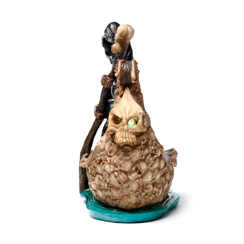 The Reaper of Death LED Boat of Skulls Ornament 