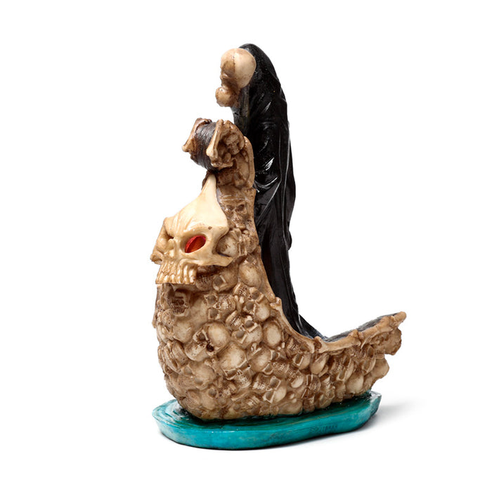 The Reaper of Death LED Boat of Skulls Ornament 