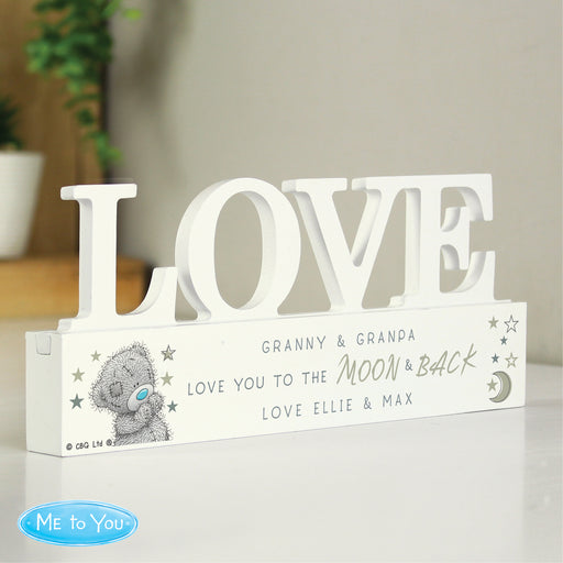 Personalised Me To You Love You To The Moon and Back Wooden Ornament