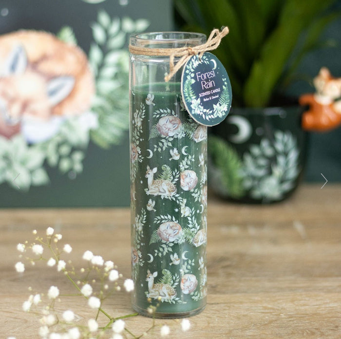 Woodland Fox and Fawn Tube Candle