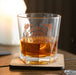 Viking Compass Lowball Tumbler Glass with Cork Coaster