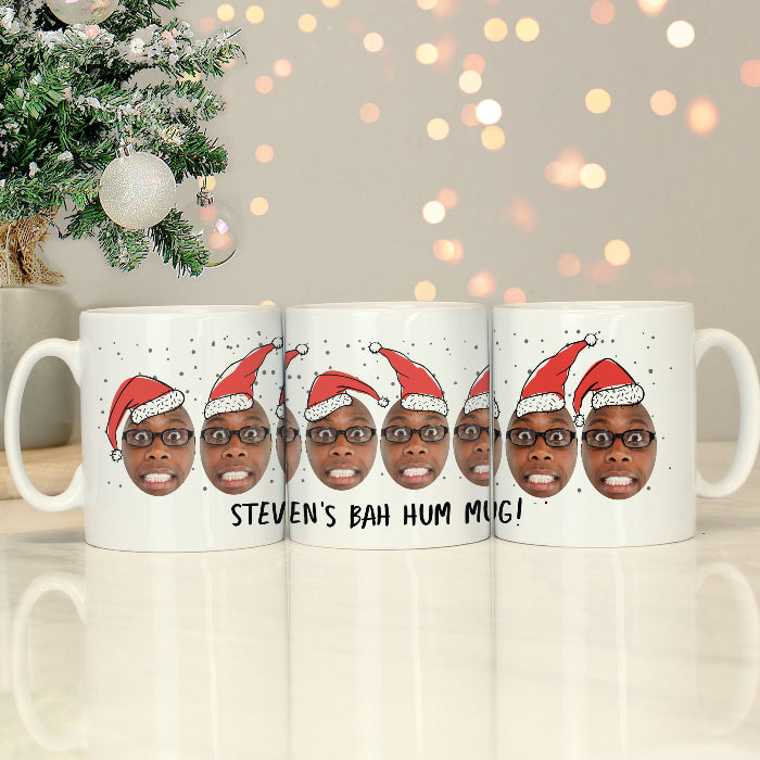 Personalised Novelty Photo Upload Santa Christmas Mug