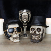 Rockstar Skull Ornament with Sunglasses
