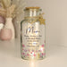 Personalised Floral LED Light Up Jar - Gift For Her - Birthday 