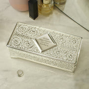 Engraved Silver Plated Trinket Box - Any Message