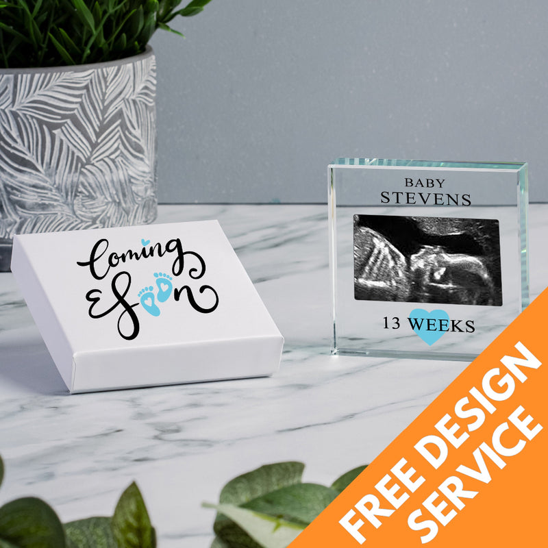 Bespoke Custom & Business Logo Glass Block - Boxed