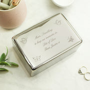 Personalised Butterfly Jewellery Box
