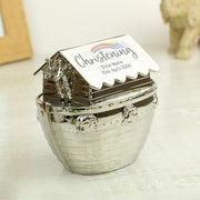 Personalised Christening Noah’s Ark Silver Plated Money Box