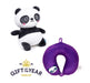 Swapseazzz Adoramals Susu the Panda 2-in-1 Plush Travel Pillow & Toy