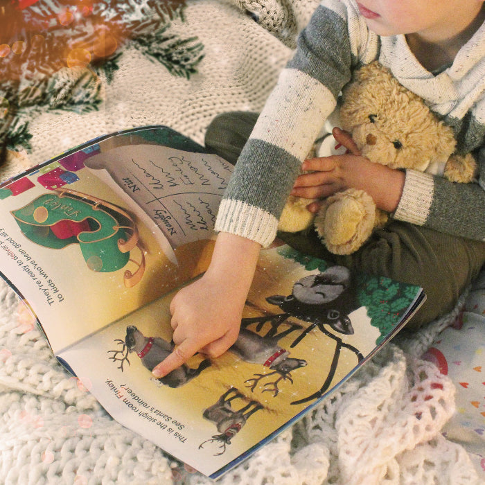 Personalised Magical Christmas Adventure Story Book & Teddy Bear