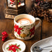 Christmas Botanicals Porcelain Mug & Coaster Lid Set