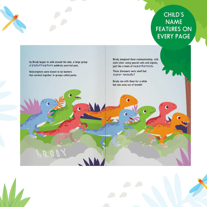 Personalised Children’s Dinosaur Adventure Story Book
