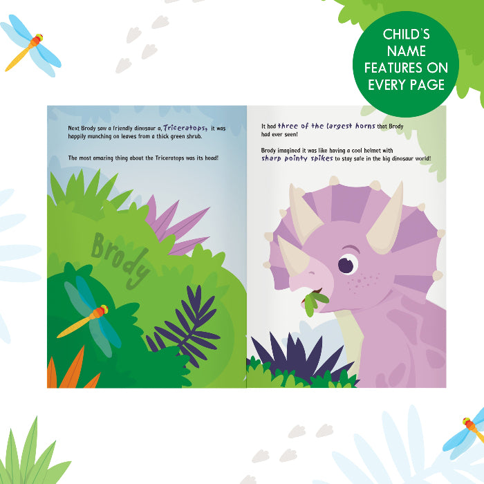 Personalised Children’s Dinosaur Adventure Story Book