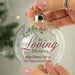 Personalised In Loving Memory Memorial Glass Bauble