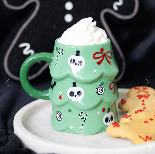 Gothic Spooky Christmas Tree Mug