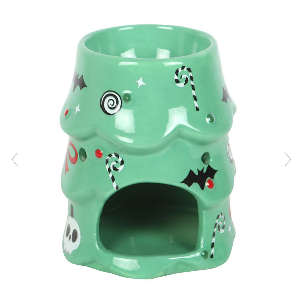 Gothic Creepy Christmas Tree Oil Burner and Wax Melt Warmer