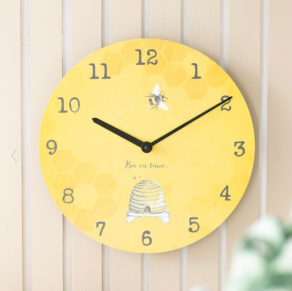 Bee on Time Wall Clock - Bee Themed Decor