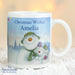 Personalised Traditional The Snowman and the Snowdog Christmas Mug