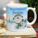 Personalised Traditional The Snowman and the Snowdog Christmas Mug